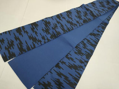 平和屋着物●ファッションデザイナー　HIROKO KOSHINO　コシノヒロコ　半幅帯　霞文　綿　逸品　DABD2205du