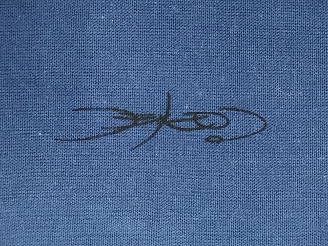 平和屋着物●ファッションデザイナー　HIROKO KOSHINO　コシノヒロコ　半幅帯　霞文　綿　逸品　DABD2205du