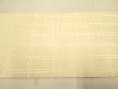 平和屋着物●本場筑前博多織　全通柄九寸名古屋帯　献上　薄香色　正絹　逸品　DABD2251du