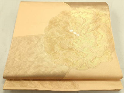 平和屋着物●三風魯・堀江三郎　六通柄　本袋帯　舞花　金糸　正絹　逸品　DABD0471op