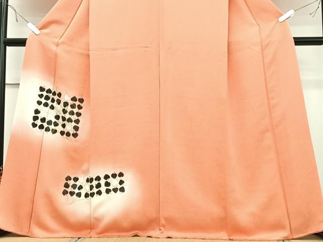 平和屋着物■訪問着 枝葉文 暈し染め 金彩 正絹 逸品 CABD6988xe
