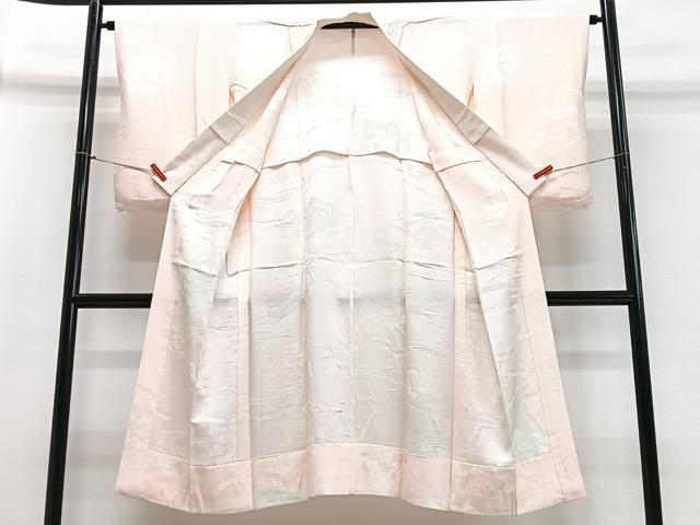 平和屋着物■長襦袢 無双仕立て 流水花地紋 暈し染め 正絹 逸品 CABD7022xe