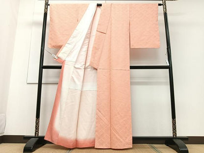平和屋着物■上質な小紋 青海波地紋 正絹 逸品 CABD6983xe