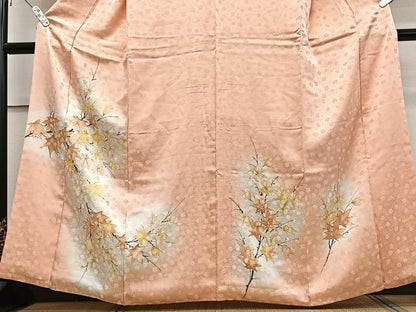 平和屋着物■訪問着 楓文 暈し染め 銀彩 やまと誂製 正絹 逸品 CABD7000xe