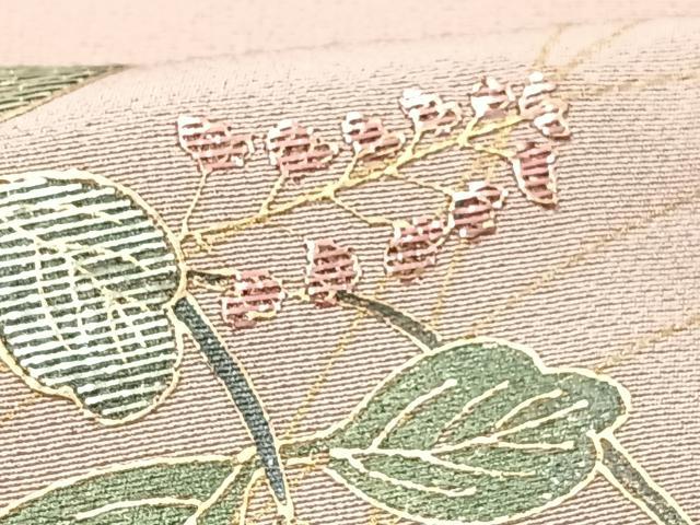 平和屋着物■訪問着 草花文 暈し染め 金彩 正絹 逸品 CABD6998xe