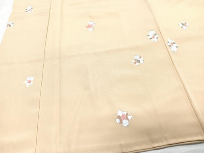 平和屋着物■長襦袢 袷 唐子 金彩 正絹 逸品 CABD7028xe