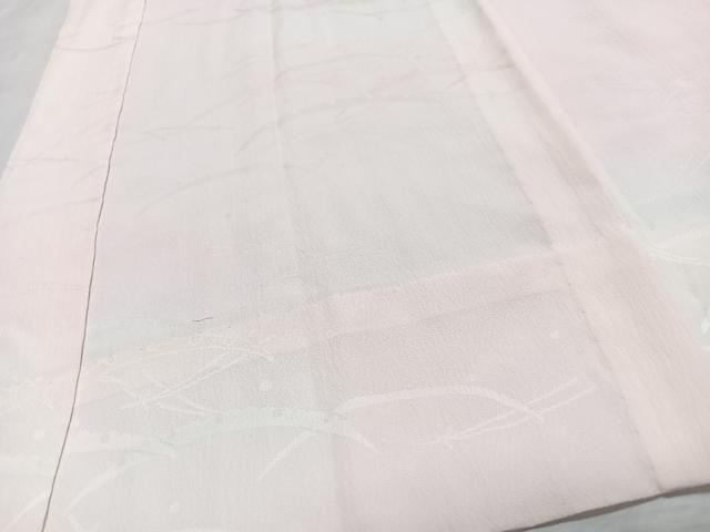 平和屋着物■長襦袢 無双仕立て 雪芝地紋 正絹 逸品 CABD7065xe