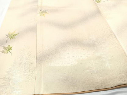 平和屋着物■上質な小紋 舞楓文 暈し染め 正絹 逸品 CABD7047xe