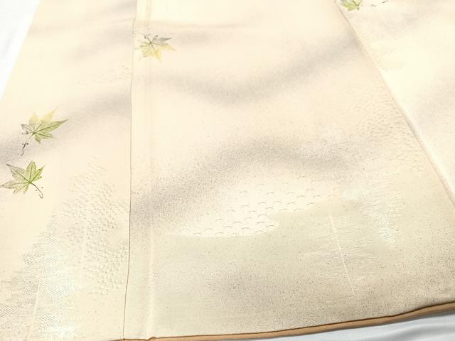 平和屋着物■上質な小紋 舞楓文 暈し染め 正絹 逸品 CABD7047xe