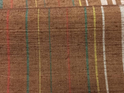 平和屋着物■上質な紬　縞　正絹　逸品　CABD7059xe