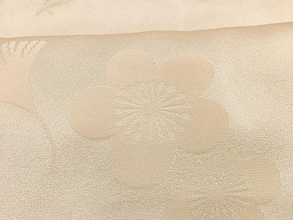 平和屋着物■長襦袢　袷　舞花地紋　正絹　逸品　CABD7033xe