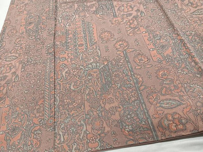 平和屋着物■上質な小紋 更紗花鳥文 正絹 逸品 CABD7046xe