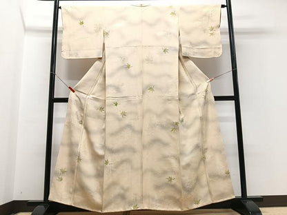平和屋着物■上質な小紋 舞楓文 暈し染め 正絹 逸品 CABD7047xe
