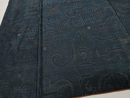 平和屋着物■本場大島紬　7マルキ　幾何学文様　正絹　逸品　CABD7050xe