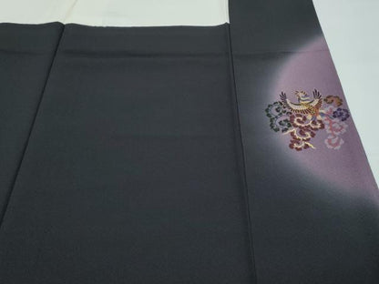 平和屋本店●極上　前田仁仙　仁仙更紗　小紋　扇面吉祥草花間道　やまと金ラベル　逸品　CZAA5420s6