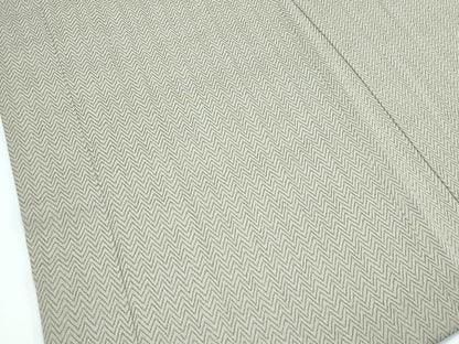 平和屋本店∞極上　男性　京都・西陣　織元ブランド　秦流舎　長羽織　キングサイズ　お召地　幾何学文様　逸品　CZAA5446s6