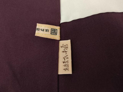平和屋着物●上質な小紋　霞文　暈し染め　ますいわ屋扱い　正絹　逸品　AABG7964cs