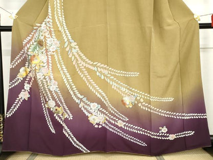 平和屋着物●訪問着　辻が花　暈し染め　金銀彩　正絹　逸品　AABG7962cs
