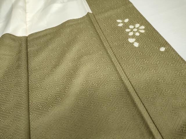 平和屋着物●訪問着　絞り　枝花文　金彩　ますいわ屋扱い　正絹　逸品　未使用　AABG7971cs