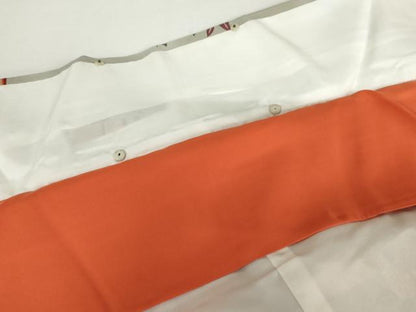 平和屋着物●本場琉球紅型　振袖　花鳥舞蝶文　正絹　逸品　AABG7967cs