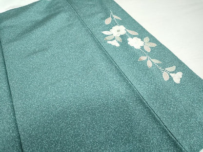 平和屋着物●訪問着　流水枝花文　暈し染め　金彩　正絹　逸品　AABG7929cs
