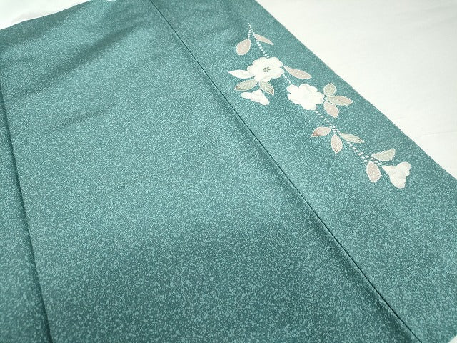 平和屋着物●訪問着　流水枝花文　暈し染め　金彩　正絹　逸品　AABG7929cs