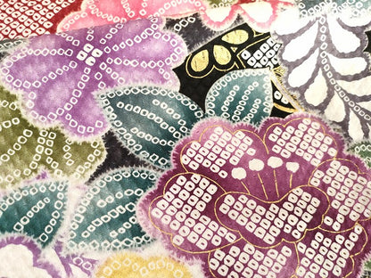 平和屋着物●訪問着　駒刺繍　草花文　金彩　正絹　逸品　AABG7949cs