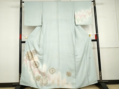 平和屋着物●金彩友禅　卓越技能者・名工・和田光正　訪問着　正倉院花文　暈し染め　金銀彩　正絹　逸品　未使用　AABG7953cs