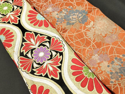 平和屋本店■子供帯 まとめて 35点 鳳凰 向かい鶴 孔雀 蝶 松竹梅 花柄 寿字 アンティーク 金糸 など 着用可能多数 未使用品あり ppp3510
