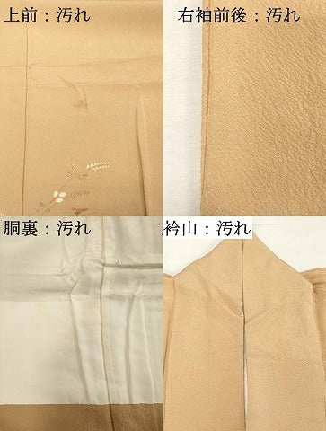 平和屋着物■訪問着 草花文 暈し染め 金彩 正絹 逸品 DABD2599cd