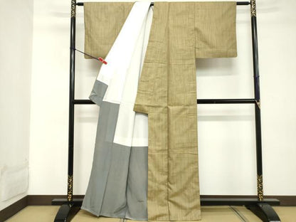 平和屋着物■上質な紬 霞文 正絹 逸品 DABD2658cd