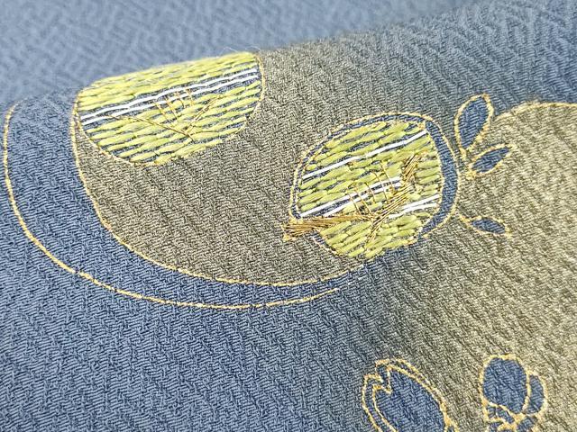 平和屋着物■訪問着 絞り 刺繍 舞花文 金彩 やまと誂製 正絹 逸品 DABD2651cd