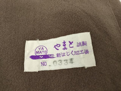 平和屋着物●訪問着　友禅　地紙枝花文　やまと誂製　正絹　逸品　AABG7990cs