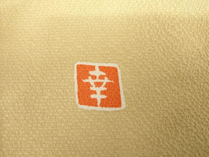 平和屋着物●ファッションデザイナー 花井幸子　訪問着　貝合わせ花文　源氏香　金彩　正絹　逸品　AABG7982cs