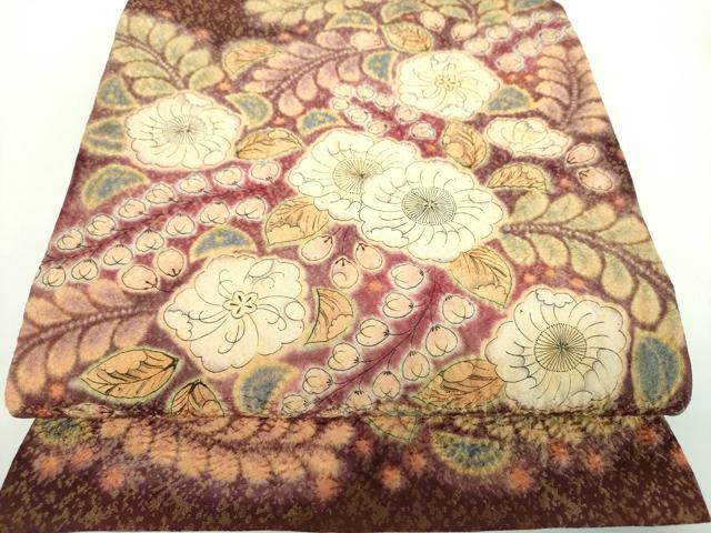平和屋着物●太鼓柄袋帯　作家物　絞り　辻が花　金通し地　上代53万　正絹　逸品　未使用　DABD1170ps