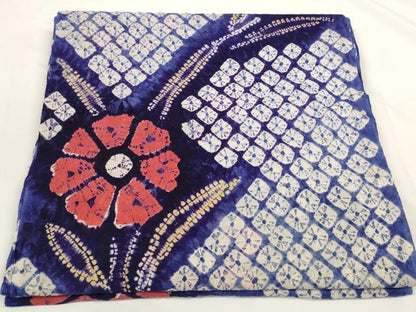 平和屋着物∴極上 夏物 浴衣 有松鳴海絞り 反物 着尺 草花 綿 逸品 未使用 DZAA11757kh6