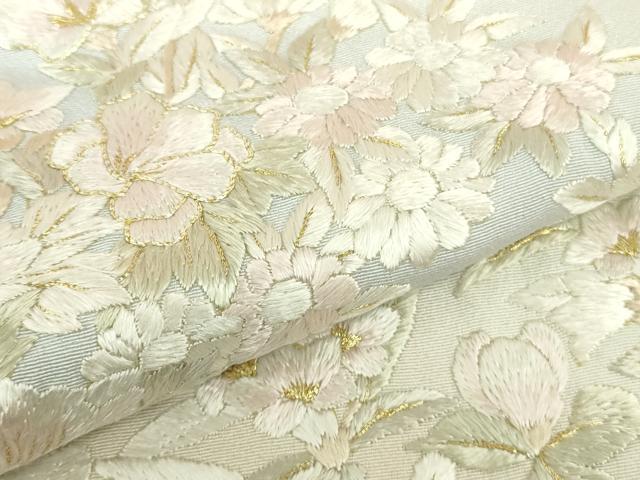 平和屋本店●極上　訪問着　総手刺繍　花丸文　暈し染め　金糸　逸品　DZAA8197kh6 平和屋本店○極上 訪問着 総手刺繍 花丸文 暈し染め 金糸