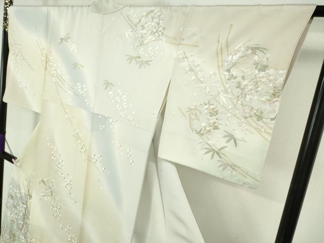 平和屋本店●極上　訪問着　総手刺繍　花丸文　暈し染め　金糸　逸品　DZAA8197kh6