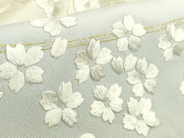 平和屋本店○極上 訪問着 総手刺繍 花丸文 暈し染め 金糸