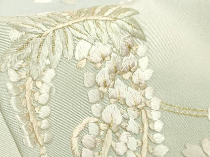 平和屋本店●極上　訪問着　総手刺繍　花丸文　暈し染め　金糸　逸品　DZAA8197kh6