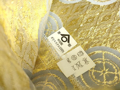 平和屋着物●男性　行灯袴　吉祥花文　舞台衣装　金糸　未使用　DABC3539az