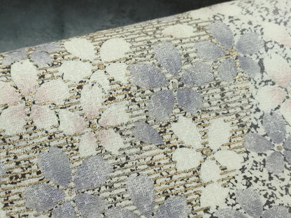 平和屋着物●訪問着　夜桜　暈し染め　黒地　金彩　正絹　逸品　DABC3549az