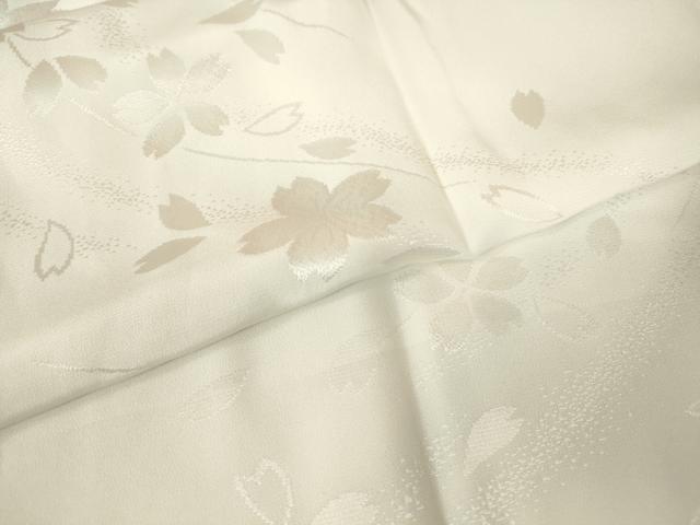 平和屋着物●長襦袢　無双仕立て　舞桜文　暈し染め　正絹　逸品　DABC3575az