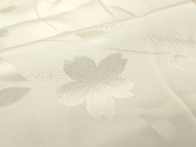 平和屋着物●長襦袢　無双仕立て　舞桜文　暈し染め　正絹　逸品　DABC3575az