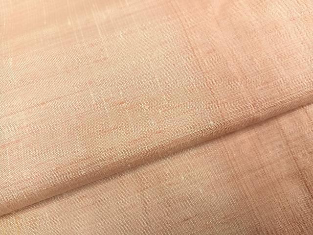 平和屋着物●紅花紬　米沢　間道　やまと誂製　正絹　逸品　AABG9047ph