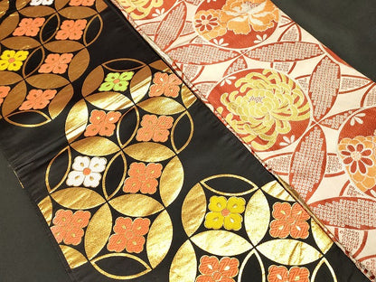 平和屋本店■子供帯 まとめて 35点 鳳凰 鶴 孔雀 蝶 折り鶴 花柄 七宝 アンティーク 金銀糸 など 着用可能多数 未使用品あり ppp3517
