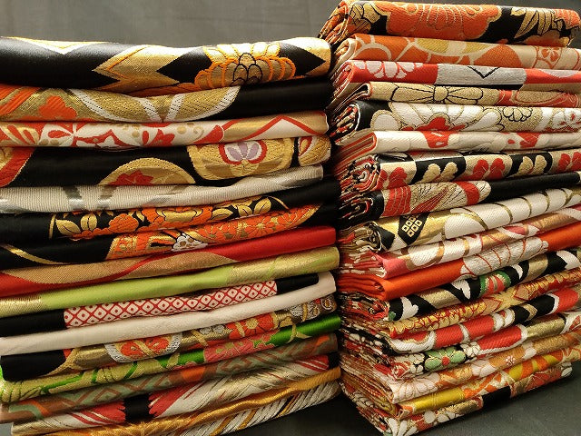 平和屋本店■子供帯 まとめて 35点 鳳凰 向かい鶴 向かい蝶 折り鶴 松竹梅 花柄 七宝 寿字 金銀糸 など 着用可能多数 未使用品あり se3990