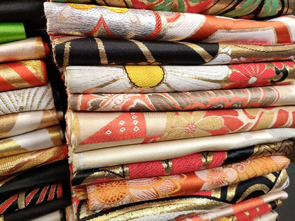 平和屋本店■子供帯 まとめて 35点 鳳凰 向かい鶴 蝶 花柄 七宝 楽器 アンティーク 金銀糸 など 着用可能多数 未使用品あり se3991