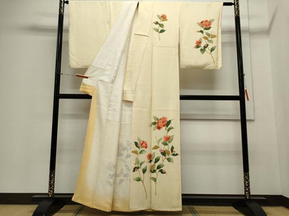 平和屋着物■訪問着 友禅 枝花文 金彩 正絹 逸品 CABC7982ou