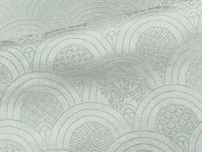 平和屋着物■上質な小紋 霞文 青海波花地紋 暈し染め 正絹 逸品 CABC7996ou